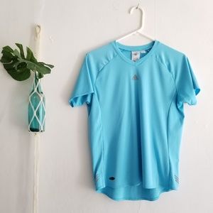 ADIDAS Women's Short Sleeve V-Neck Tee